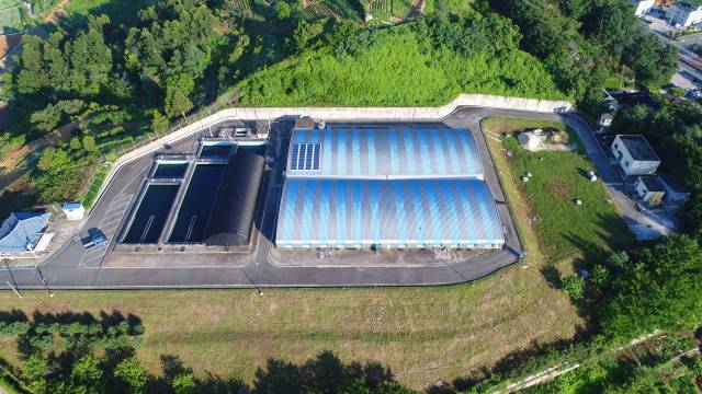 합천정수장 전경. 사진 제공=합천군