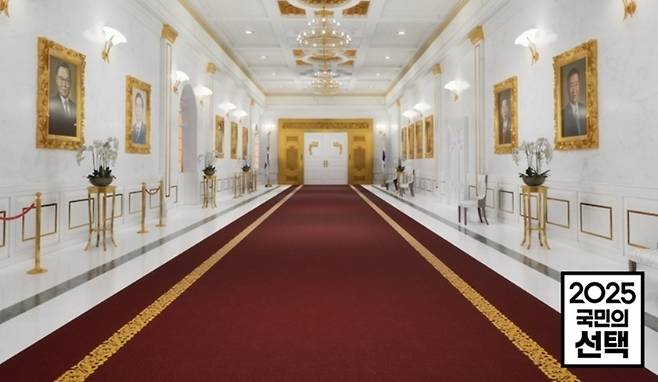 SBS는 이번 개표방송에서 시청자들의 몰입감을 극대화할 수 있는 XR 기술을 적용, 실제 그 공간에 있는 것처럼 느껴지는 가상 토크 스튜디오를 구성했다. /SBS