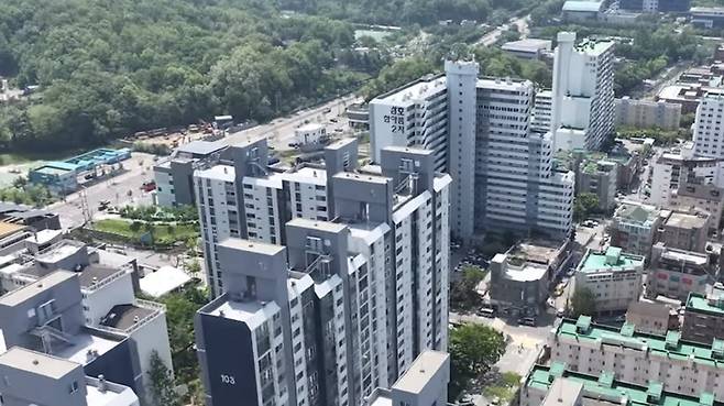 경기도 의왕시 삼동 일대 아파트 단지 모습. 이건욱PD