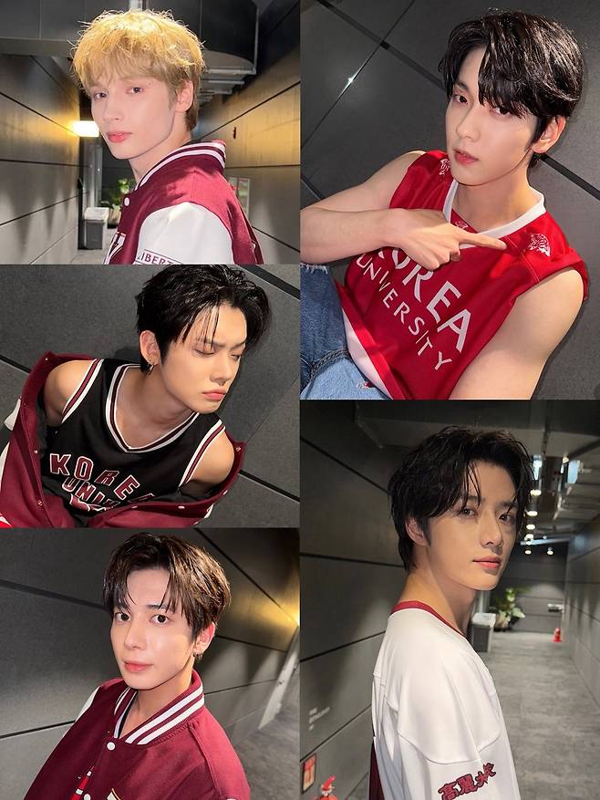 그룹 투모로우바이투게더가 고려대학교 축제에 참석했다. 공식 인스타그램 계정