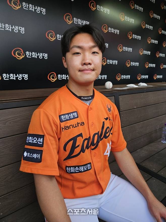 한화 정우주가 25일 대전 한화생명 볼파크에서 열린 2025 KBO리그 롯데전 승리 후 인터뷰에 응했다. 대전 | 김동영 기자 raining99@sportsseoul.com