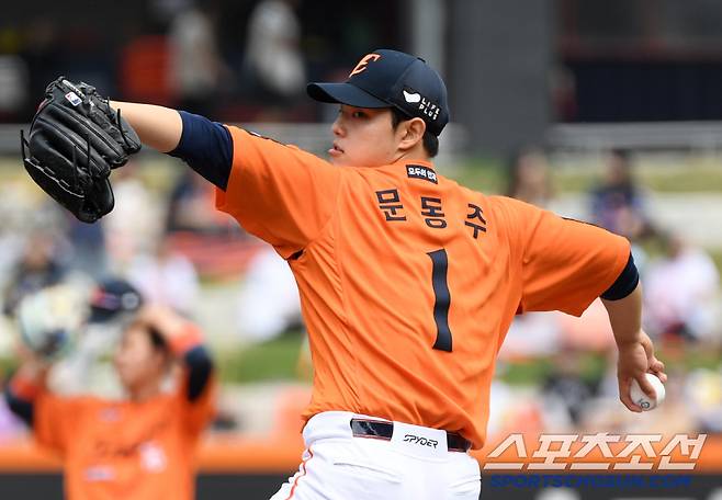 25일 대전 한화생명볼파크에서 열린 한화 이글스와 롯데 자이언츠의 경기. 한화 문동주가 역투하고 있다. 대전=박재만 기자 pjm@sportschosun.com/2025.05.25/