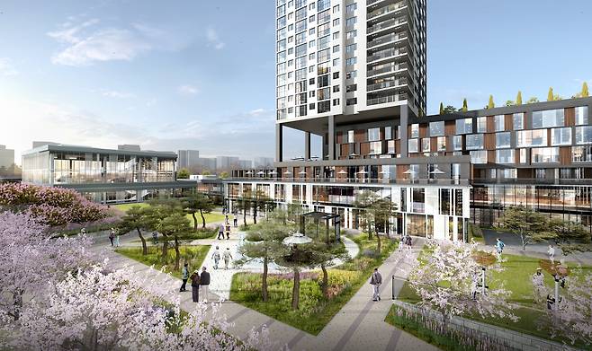 서울 강동구 고덕양로원 부지의 공공형 시니어주택 예시도/서울시