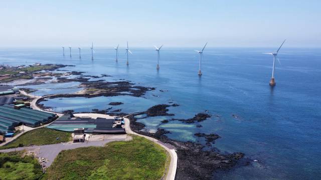 제주 탐라 해상풍력단지 전경. 연합뉴스