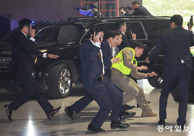 제21대 대통령 취임식을 앞두고 대통령경호처가 27일 취임 퍼레이드 및 특수 경호 훈련을 서울 강서구 경호안전교육원에서 언론에 공개했다. 2025.5.27. 대통령실사진기자단 송은석 기자 silverstone@donga.com