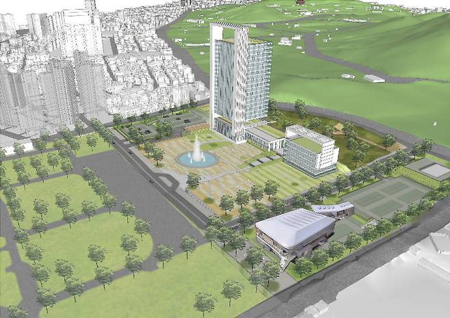 대구시청 신청사 조감도. 대구시 제공