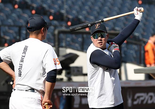 ▲ 극심한 몸 컨디션 저하로 고생했던 안치홍은 전열을 재정비하고 27일 2군 경기에 출전해 홈런을 터뜨리는 등 기대감을 불러일으키고 있다. ⓒ곽혜미 기자