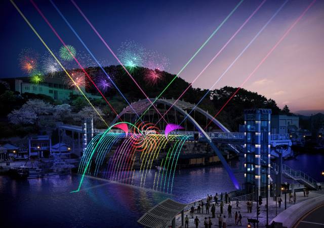 통영시 강구안 야간경관 개선사업 조감도. 통영시 제공