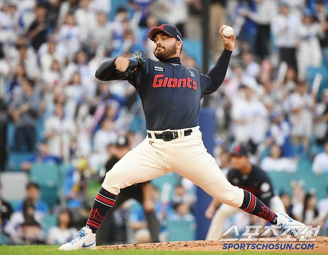 27일 대구 라이온즈파크에서 열린 롯데-삼성전. 롯데 선발투수 감보아가 투구하고 있다. 대구=정재근 기자 cjg@sportschosun.com/2025.5.27/