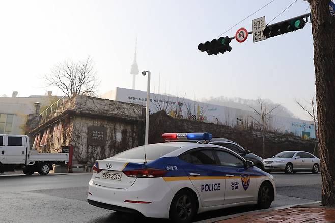 거점에서 대기하고 있는 순찰차. /사진=서울경찰청 티스토리 블로그