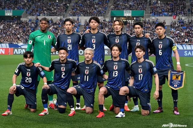일본 축구대표팀. /AFPBBNews=뉴스1