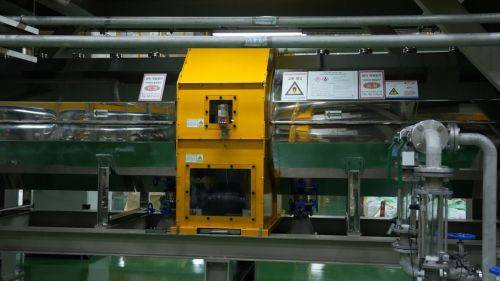 엘앤에프 구지3공장의 냉각 설비. 소성된 양극재가 이곳에서 냉각된다. 엘앤에프