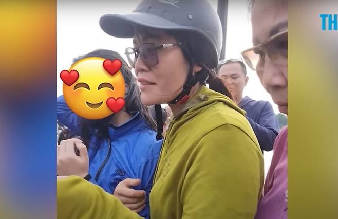 소녀를 구조한 체육교사 응우옌 티 마이. /유튜브