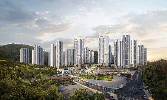 서울의 마지막 달동네라 불리는 노원구 중계동 백사마을에 들어설 아파트 단지 조감도. 사진 서울시