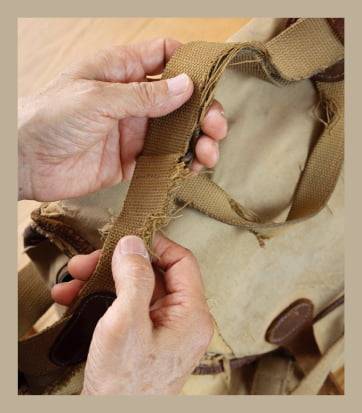 1980년대 독일 유학 때부터 써온 카메라 가방.