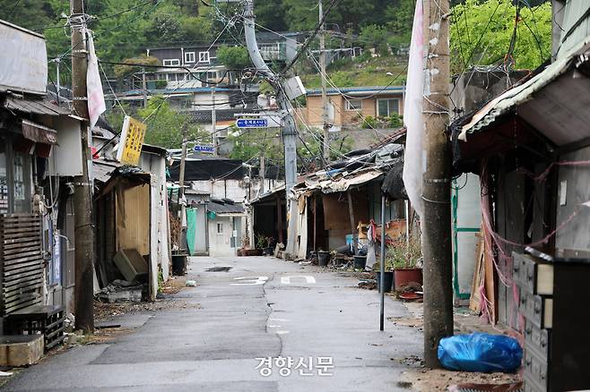 서울시 노원구의 마지막 달동네 ‘백사마을’의 모습. 정지윤 선임기자
