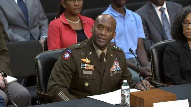 제이비어 브런슨 한미연합군사령관 지명자가 지난해 9월 17일 미국 연방 상원 군사위원회에서 열린 인준 청문회에 출석해 발언하고 있다. 미 연방 상원 군사위원회 홈페이지 동영상 화면 캡처