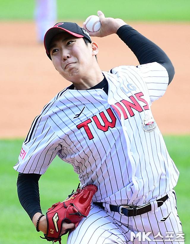 LG 손주영은 29일 잠실 한화전에서 승리투수가 됐다. 사진=김영구 기자