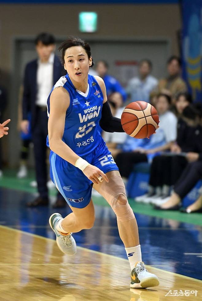 우리은행 김단비가 4년 연속 연봉 총액 1위에 올랐다. 스포츠동아 DB