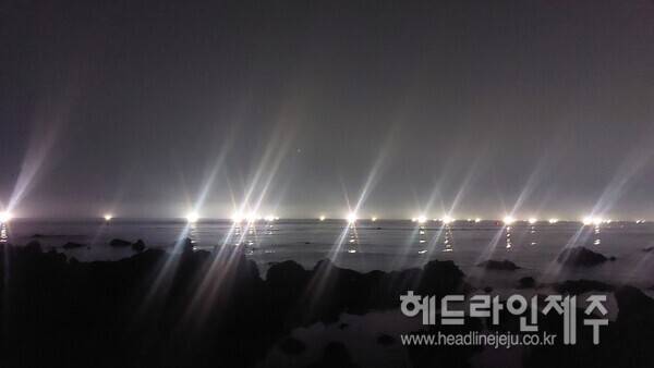 불야성 이룬 제주 밤바다. (사진=강철수)