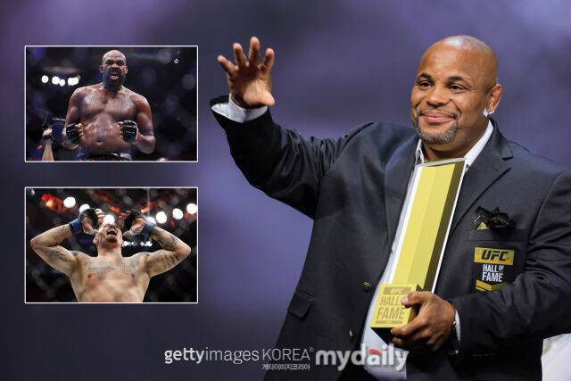 코미어(오른쪽)가 존 존스-아스피날의 맞대결이 열릴 것이라고 내다봤다. /게티이미지코리아