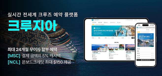 크루즈 여행의 핵심 마켓플레이스 크루지아 이미지