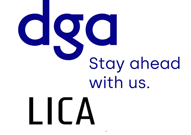 DGA 그룹과 라이카 로고 이미지
