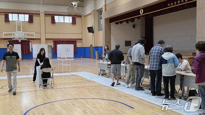경북 구미 도량 제6 투표소 모습 2025.6.3/뉴스1