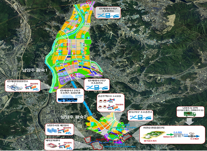 남양주 왕숙2지구는 3기 신도시 중 최초로 수소도시 조성사업이 추진된다. 남양주시 제공