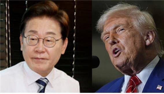 이재명 대한민국 대통령과 트럼프 미국 대통령
