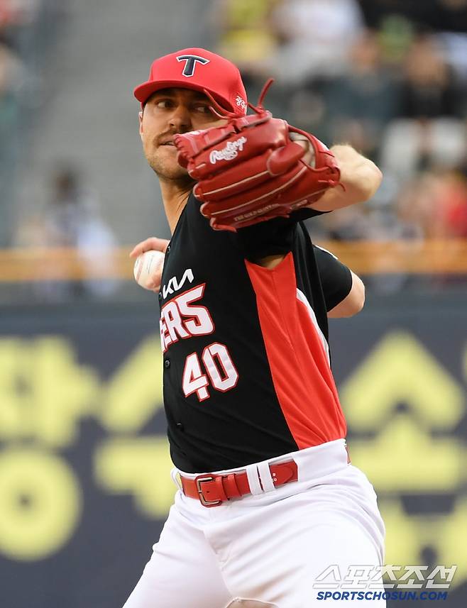 4일 잠실구장에서 열린 두산 베어스와 KIA 타이거즈의 경기. KIA 네일이 역투하고 있다. 잠실=박재만 기자 pjm@sportschosun.com/2025.06.04/