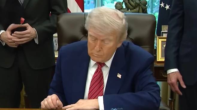 도날드 트럼프 미국 대통령. (SBS 캡처)