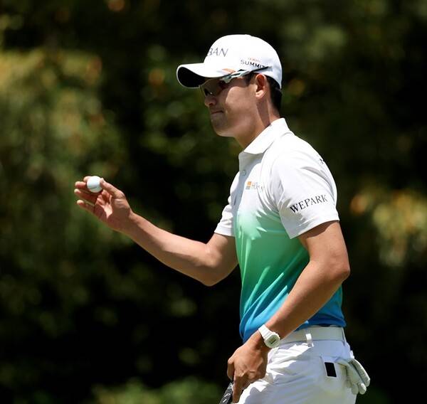 2025년 한국프로골프(KPGA) 투어 백송홀딩스-아시아드CC 부산오픈에 출전한 김비오 프로가 1라운드에서 경기하는 모습이다. 사진제공=KPGA