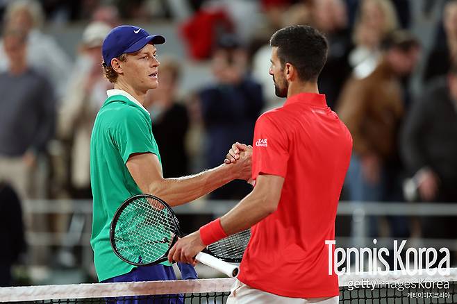 조코비치마저 제압한 야닉 시너 (사진/게티이미지코리아)