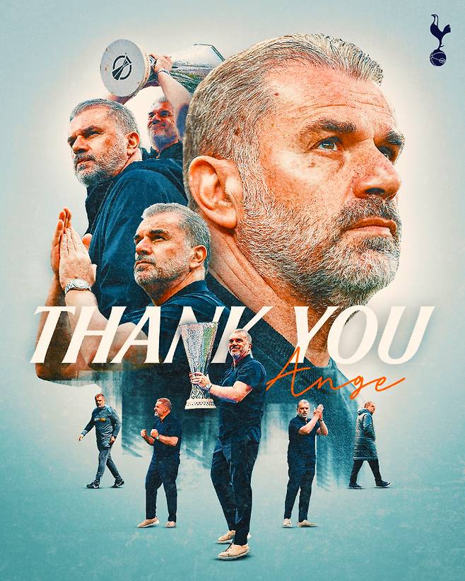 안지 포스테코글루 감독. 토트넘 홋스퍼 X