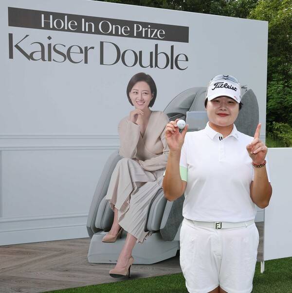 2025년 한국여자프로골프(KLPGA) 투어 셀트리온 퀸즈 마스터즈에 출전한 최혜원 프로가 2라운드에서 홀인원을 기록했다. 사진제공=KLPGA