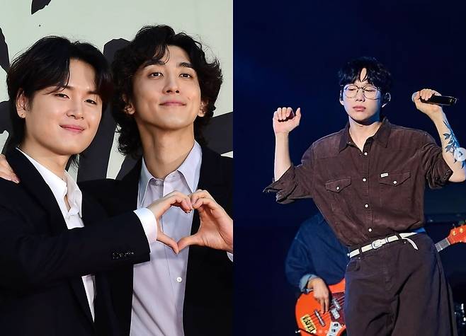 오는 9월 'ATA페스티벌 2025'에 출연하는 가수 잔나비(왼쪽부터), 십센치. 사진=텐아시아DB, 십센치 인스타그램