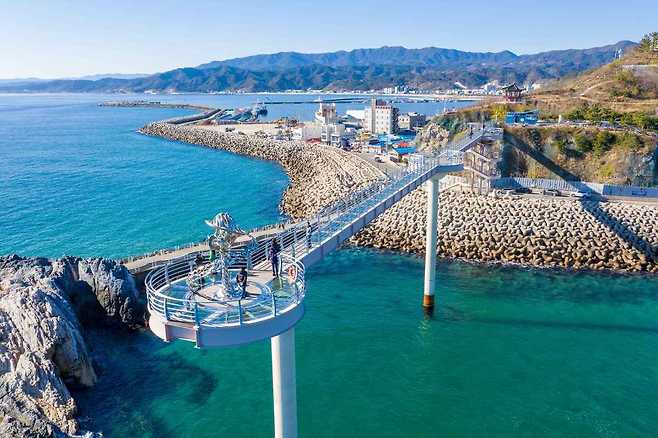 후포리에 있는 등기산 스카이워크