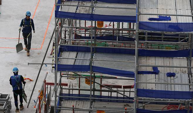 서울 마포구 한 공사 현장 모습. /연합뉴스