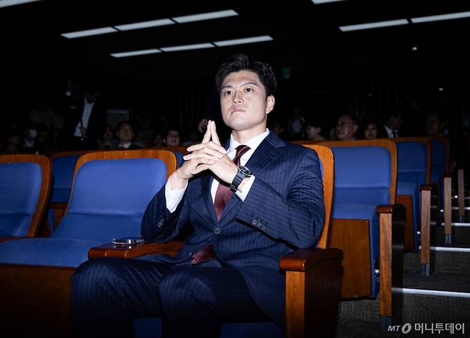 김용태 국민의힘 비상대책위원장이 9일 오후 서울 여의도 국회에서 열린 의원총회에 참석해 있다. 2025.6.9/사진=뉴스1 /사진=(서울=뉴스1) 이재명 기자