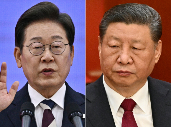 이재명 대통령과 시진핑 중국 국가주석. AFP 연합뉴스 자료사진