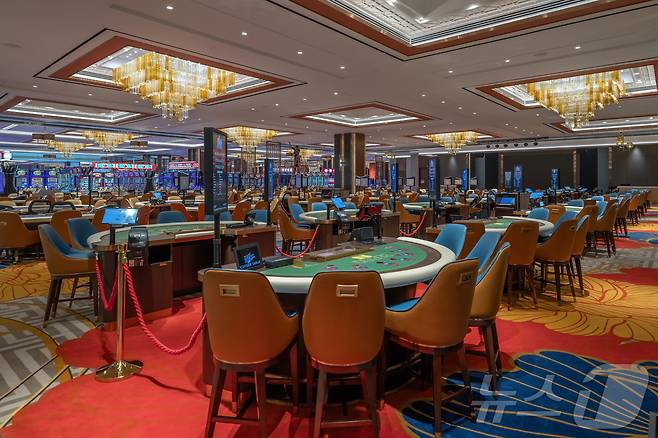 솔레어노스 내부 카지노 시설 전경 ⓒ News1 강은성 기자