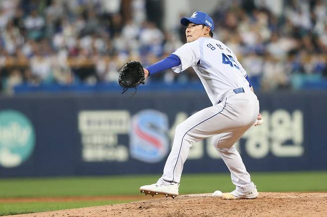 삼성 임창민은 9일 1군 엔트리에서 빠졌다. 지난해 홀드 2위에 오를 만큼 위력적인 구위를 뽐냈지만, 올해는 고전하는 중이다. 사진제공|삼성 라이온즈