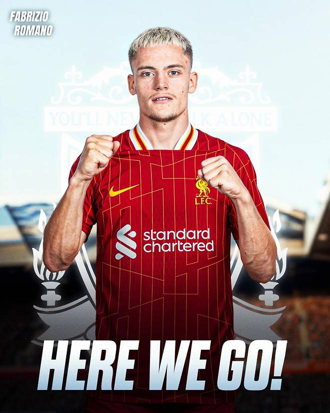 잉글랜드 프리미어리그 리버풀 이적을 앞둔 플로리안 비르츠. /사진=파브리지오 로마노 SNS 캡처