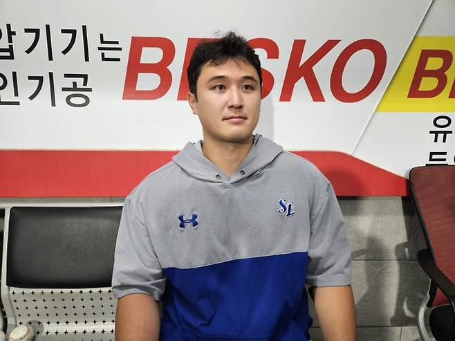 삼성 최원태가 10일 광주-기아 챔피언스 필드에서 열린 2025 KBO리그 KIA전 승리 후 인터뷰에 응했다. 광주 | 김동영 기자 raining99@sportsseoul.com