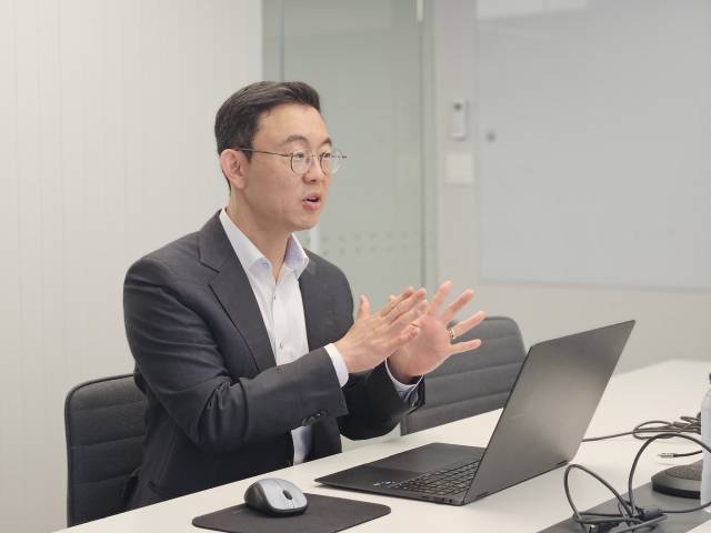 윤태영 프로티나 대표가 9일 서울경제신문과 인터뷰하고 있다. 사진 제공=프로티나