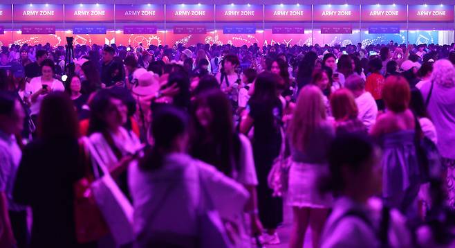 13일 경기 고양시 일산서구 킨텍스에서 방탄소년단 데뷔 12주년 기념 축제 '2025 BTS 페스타'(2025 BTS FESTA)가 열리고 있다