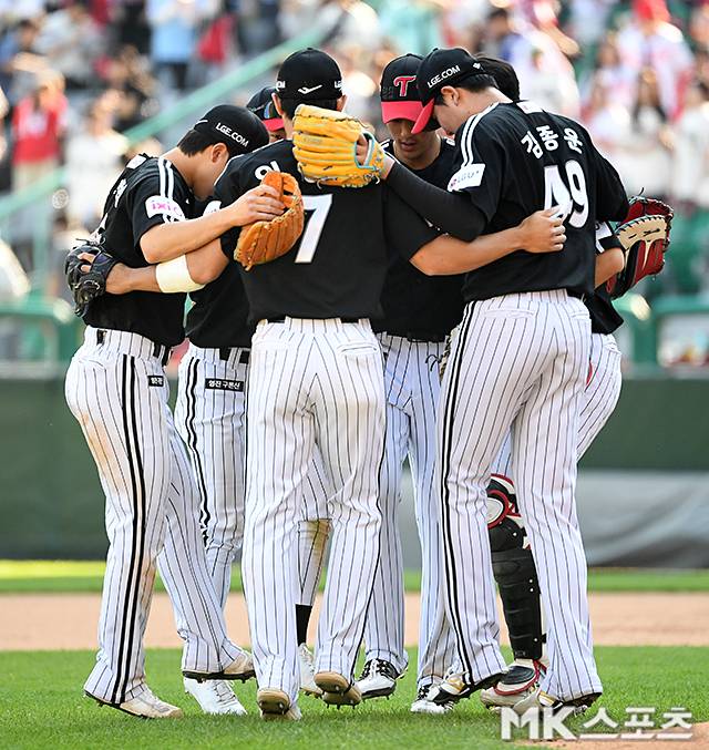 LG 선수단. 천정환 기자