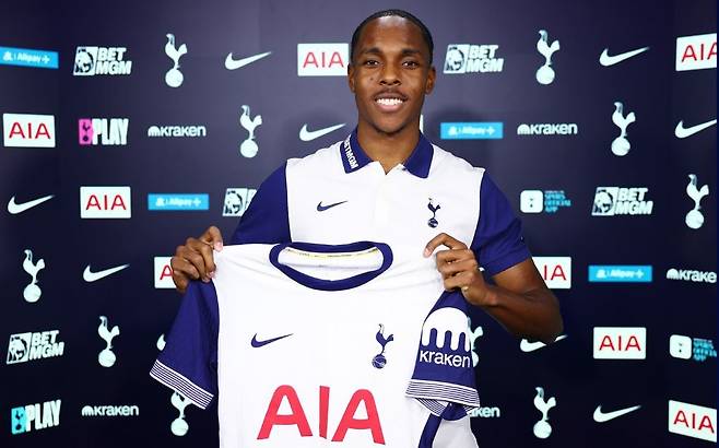 마티스 텔(토트넘홋스퍼). 토트넘홋스퍼 홈페이지 캡처