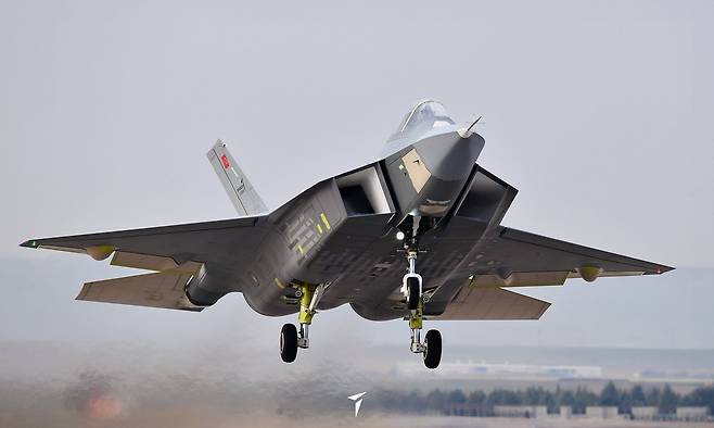 튀르키예가 개발 중인 5세대 전투기 칸. TAI 제공